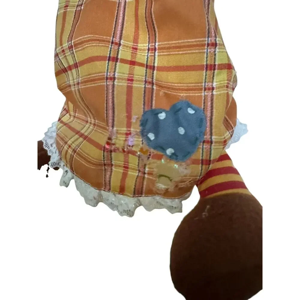 Scarecrows Fiber Optic‎ Light Up Door Hanging Halloween Welcome Decoration READ